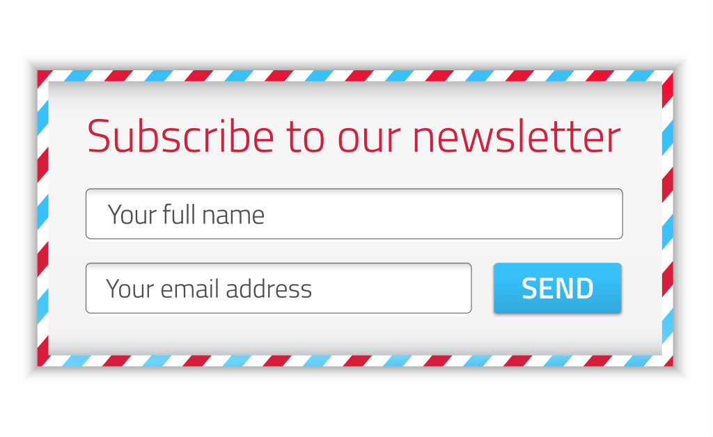 email sign up box